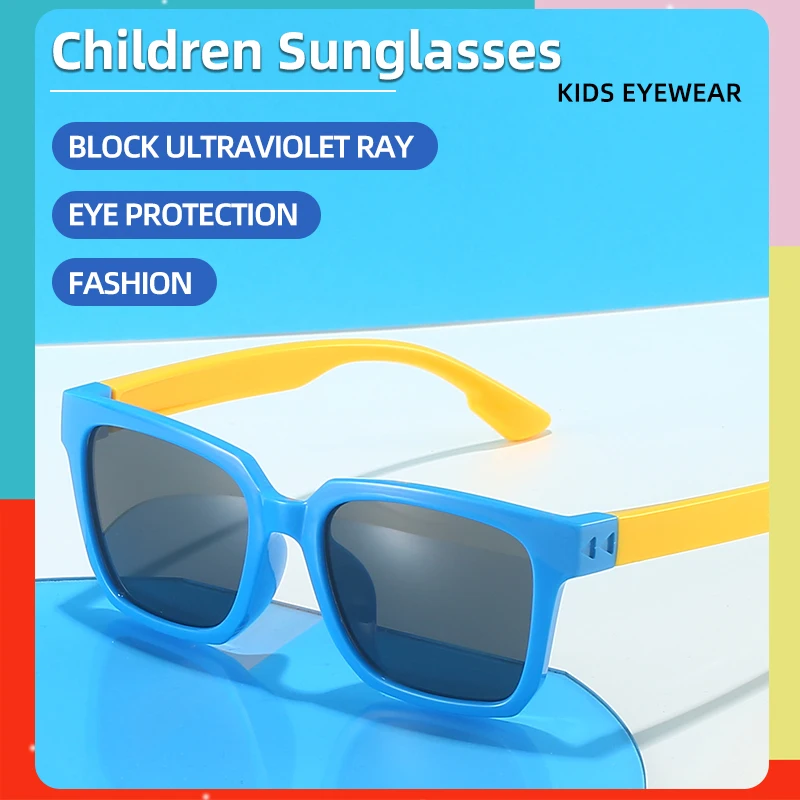 Hot Selling Fashion Trend Manufacturers Wholesale Flexible Kids Eyewear Unisex Children Fancy Sunglasses