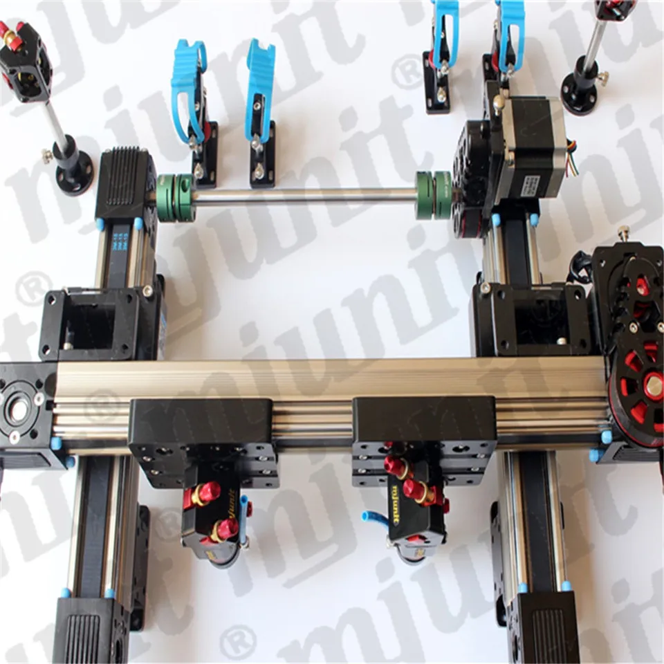 mjunit two head cnc laser kit 1550x1050mm high precision laser rail