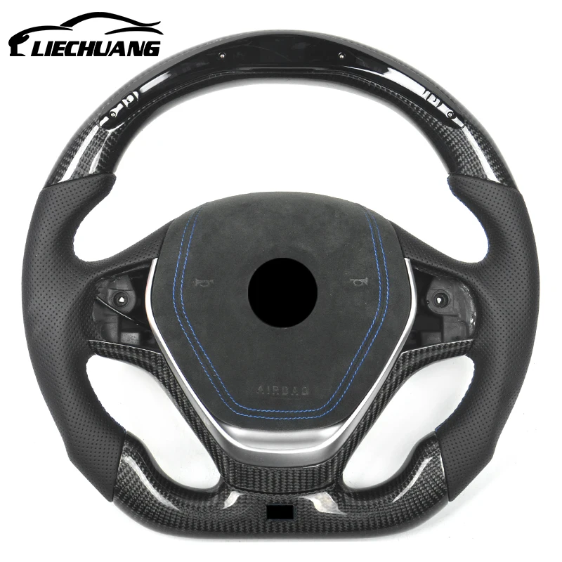 Custom racing wheel convertible Alcantar led carbon fiber steering wheel For BM W f30 335i 328i 320 328 330 120