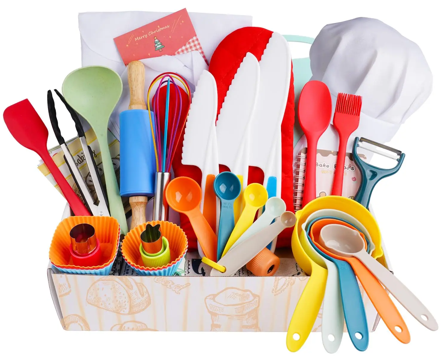 2024 Bpa Free Kitchen Accessories Kit Kids Cooking Set Real Toy Cooking Cookware Baking Utensils Tools For Gift