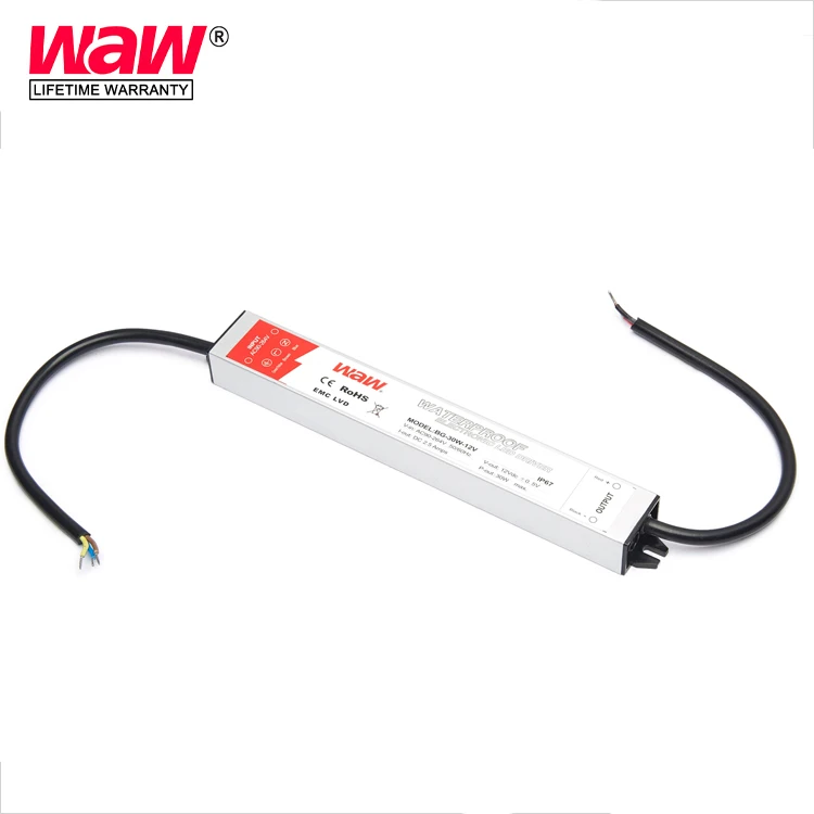 ODM OEM DC IP67 12V Waterproof Led Driver 1A 2A 3A 5A 8A 15A 20A Led Switching power supply