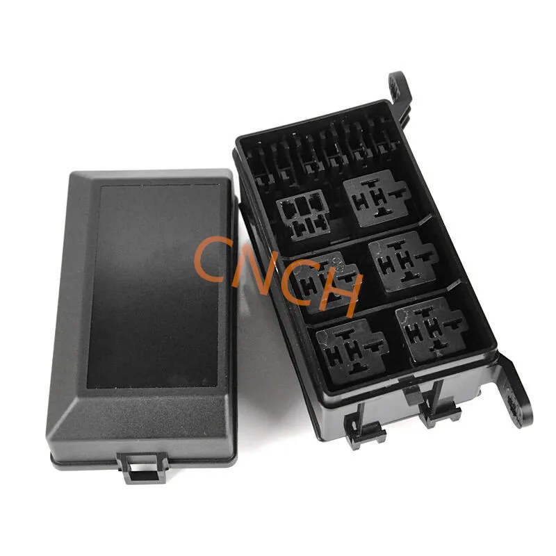6 WAY FUSE HOLDER BOX CAR VEHICLE CIRCUIT BLADE FUSE BOX BLOCK 6 Relay Socket US