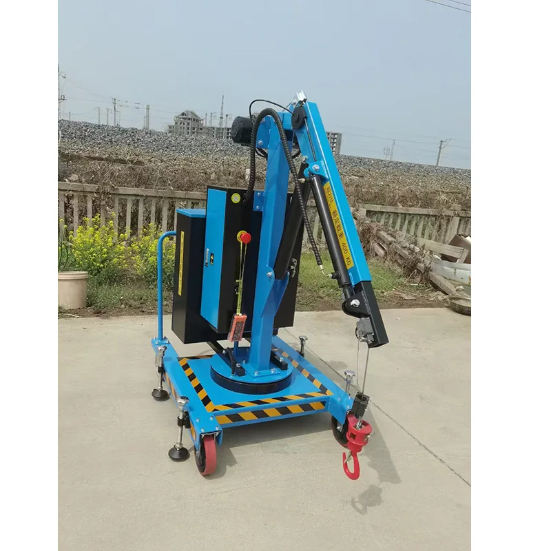 warehouse electric manual removable beam small mobile hoist mini portable floor crane with winch remote control