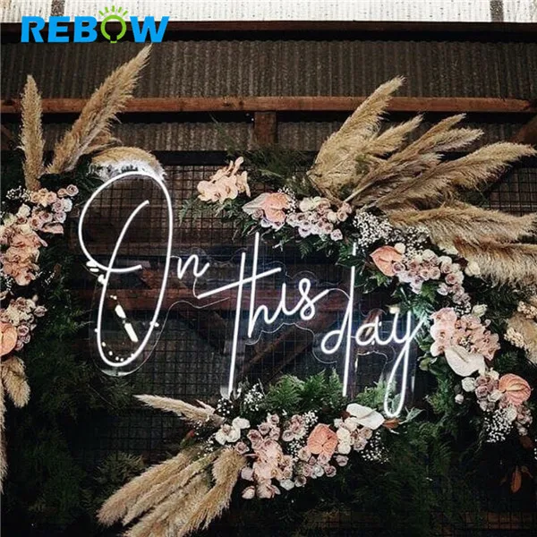 Rebow Flexible Led Board Wall Tube Signs Bar Palm Tree Neon Sign