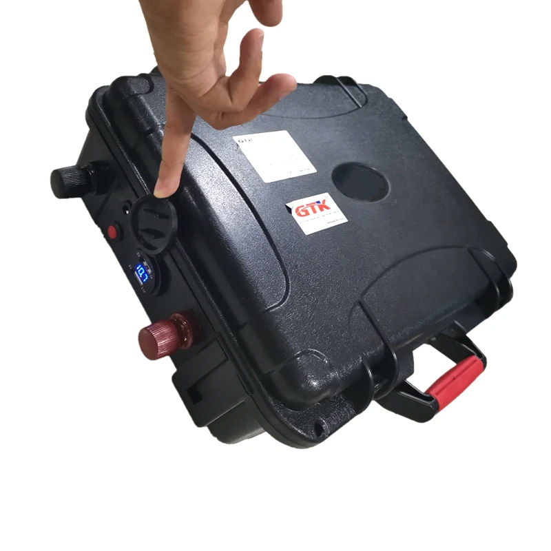 Waterproof LTO 12V 60Ah 70Ah 80Ah 100Ah Lithium titanate battery 12V with BMS for trolling motor RV inverter+10A Charger