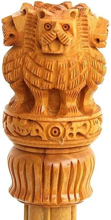 Декоративная деревянная эмблема Ashoka Stambh Индия Ashok Chakra Pillar Memento скульптура домашний офисный стол