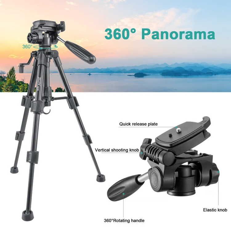 Aluminum Stable Tabletop Desktop Panoramic Mini Camera Tripod for Digital SLR