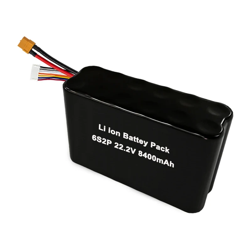 Custom 21700 6S2P 6S3P 22V 8400mAh 9AH 10AH 6S 12.6ah 13.5ah  21.6V 22.2V P42A P45B battery pack for UAV drone RC model airplane