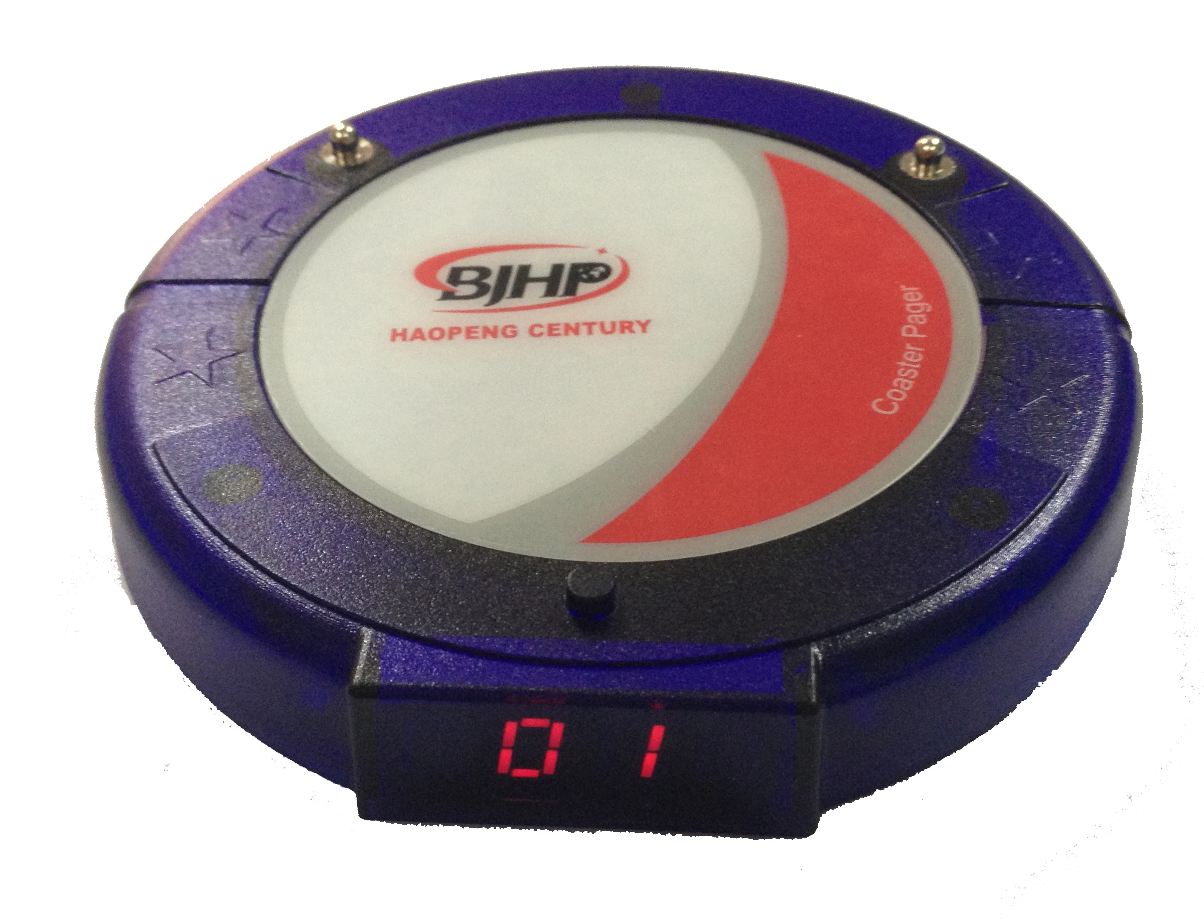 Smart restaurant vibrating alphanumeric coaster pager  wireless ordering system