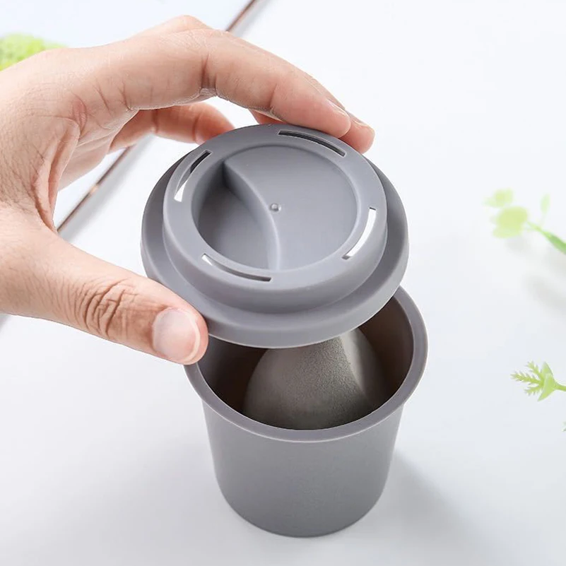 Lalasis beauty egg cosmetic customize make up sponge private label latex free coffee cup makeup sponge