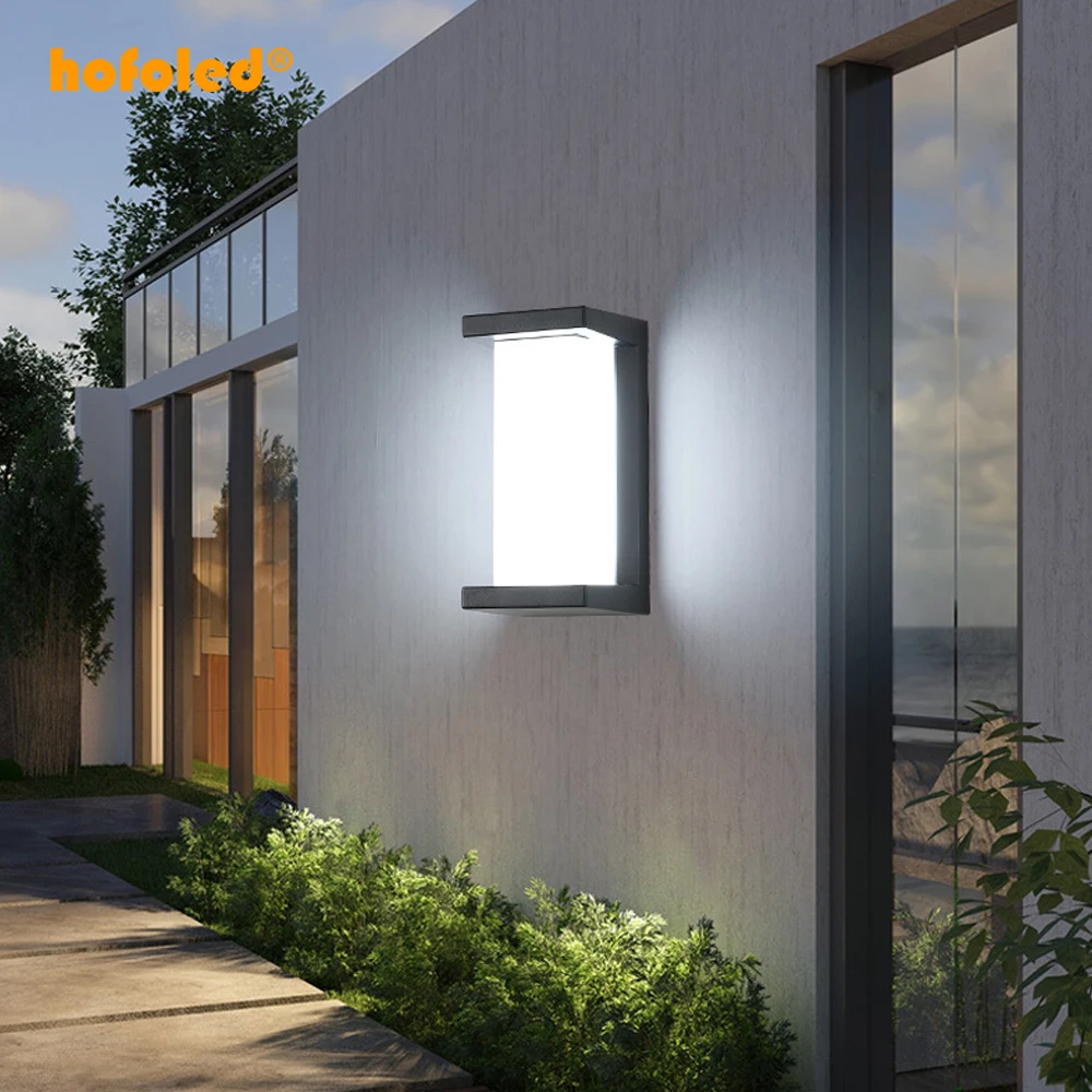 HOFOLED LED Exterior Wall Sconce Light Fixtures Motion Lights Outdoor Wall Mounted Garden Wall Lights