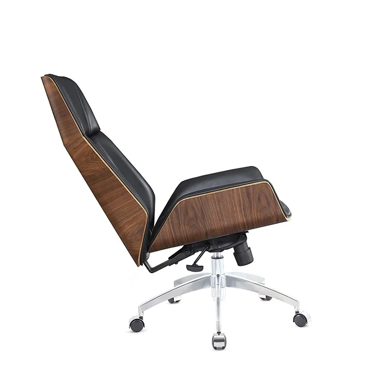 Luxury Foshan GoodQuality Modern executive Wood Bentwood Plywood Leather Meeting Room Office Furniture office desk and chair set
