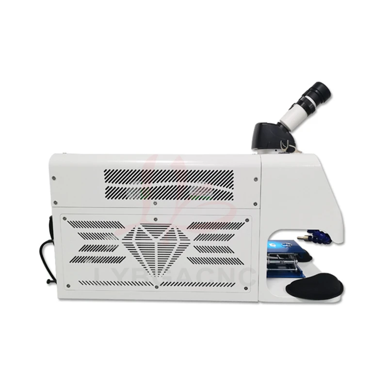 LY Mini Jewelry Spot Welding Machine 60W/100W/150W/ 200W Laser Soldering with CCD Microscope for Gold Silver Chain Ring Pendant