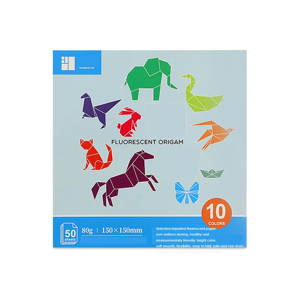 
Fluorescent Color Paper Origami For Scrap booking Hobby Crafts Project Work IK paper 