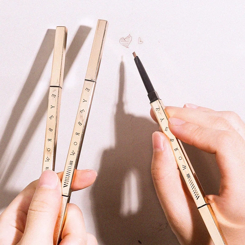 Micro black professional retractable best unbranded  4 in 1 rose gold mini natural great quality eyebrow pencil