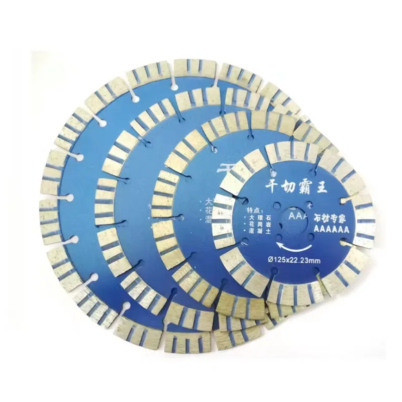 115 mm stone cutting Hot pressed V type diamond turbo saw blades cutting for granite