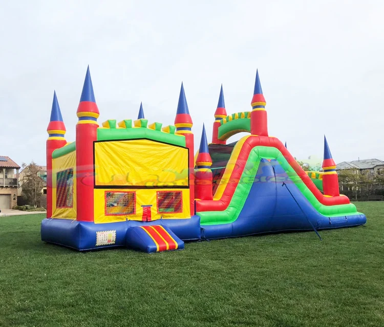 Лидер продаж надувной замок-препятствия коммерческий комбинированный надувной замок