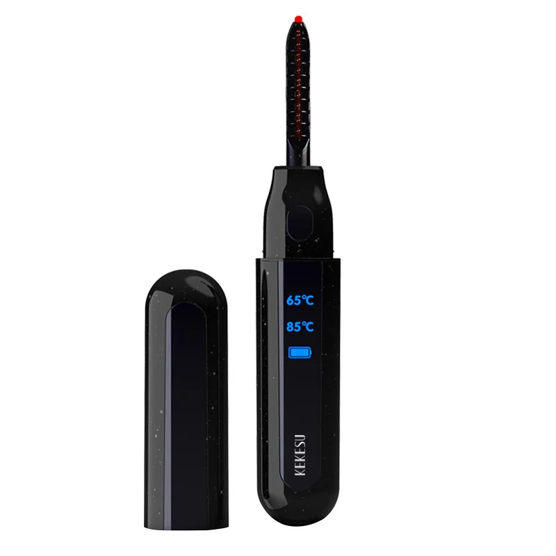 Heated Eyelash Curler,,Eyelash Curler with Comb Long Lasting Curled,Portable Electric Makeup Makeup Eye Lashes Brush