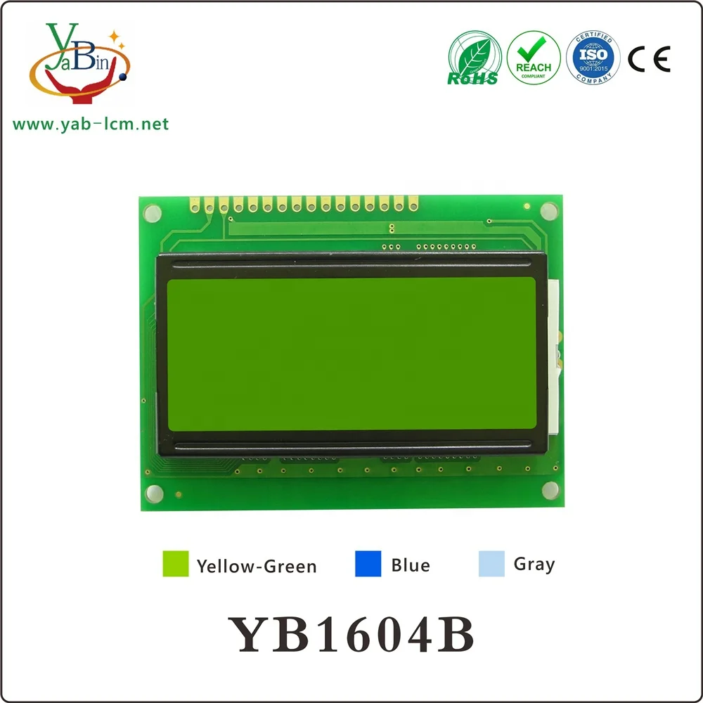 16X4, Programmable With 4 Lines Characters, Lcd 1604 16X4 lcd Display Blue Yellow