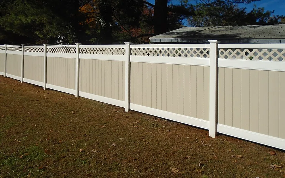 Custom New Design Cheap Outdoor Friendly White Vinyl Fencing Privacy Garden Fence