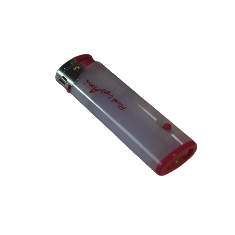 Disposable electronic cigarette lighter with led