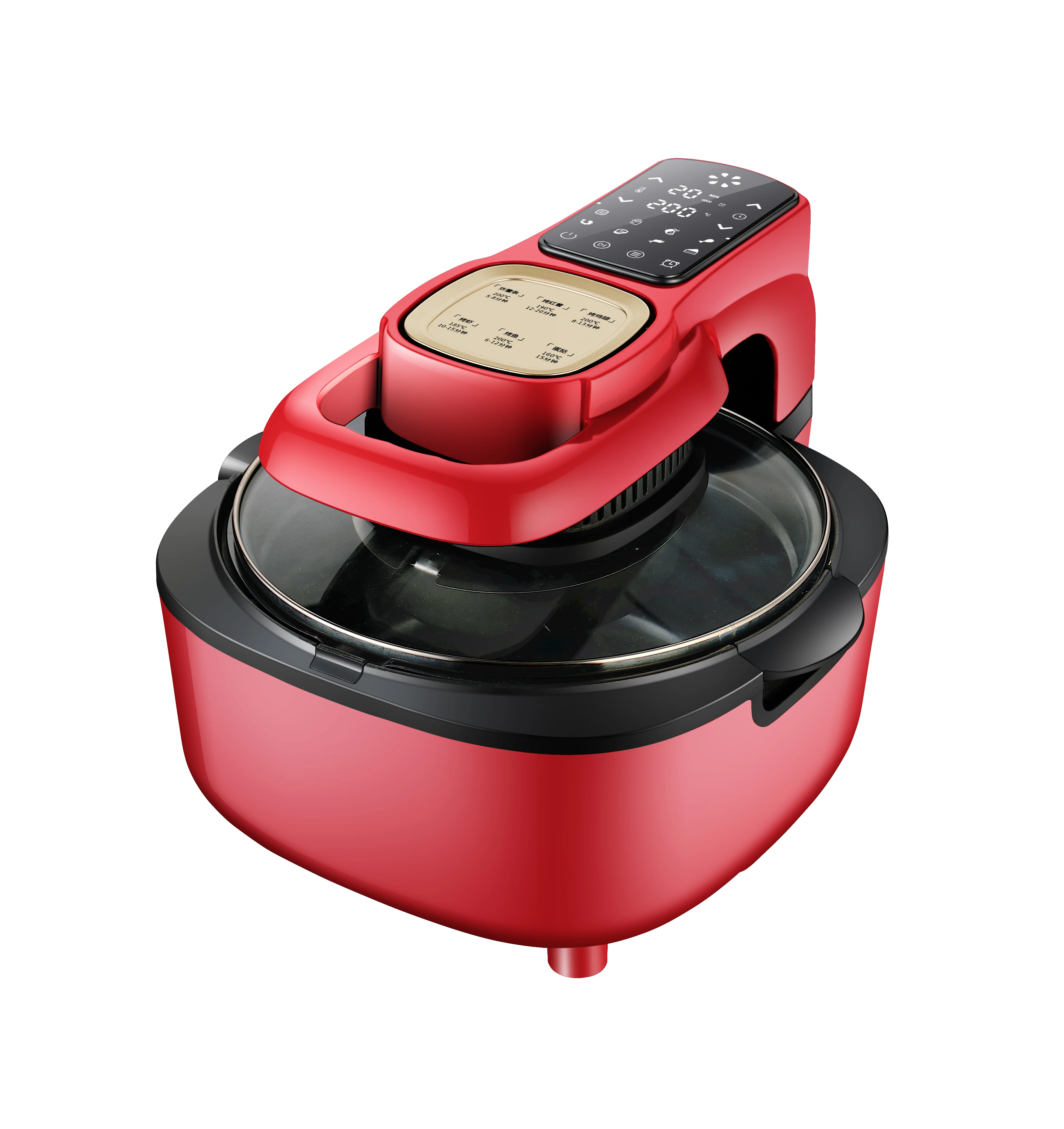 Household Intelligent Viewing Observation Window Less Fat Non-Stick Oil-Free 4.5L Industrial Turbo Custom Air Fryer