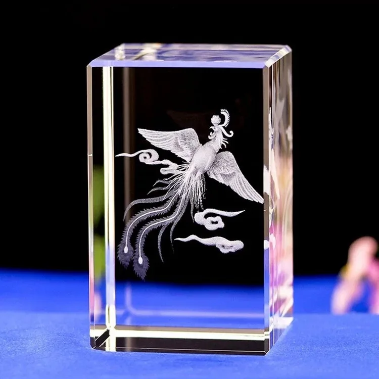 Honor Of Crystal Blank K9 Crystal Rose Laser Cube Crystal Wedding Gifts For Guests