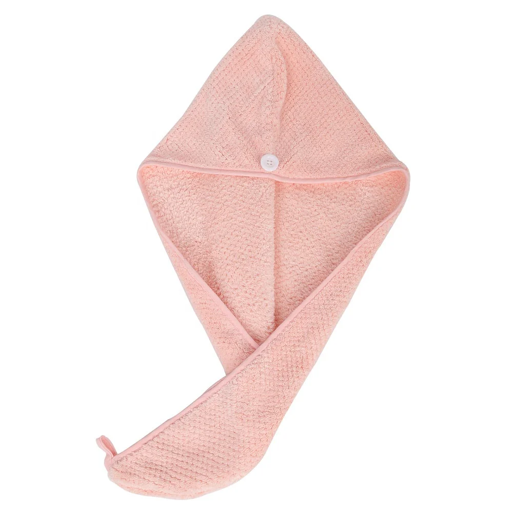 
Magic Waffle Design Coral Fleece Hair Towel Wrap For Women 
