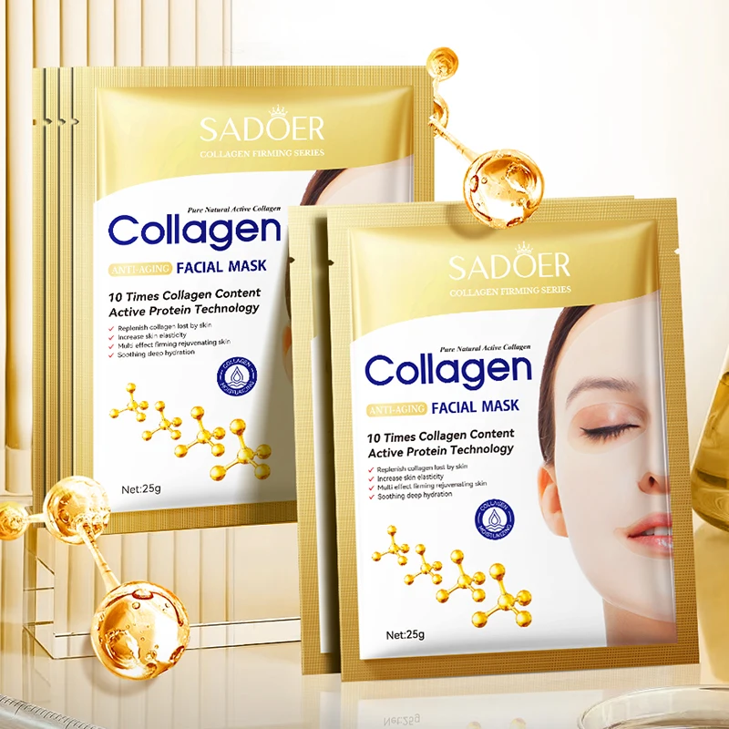 SADOER New Arrival Skin Care Products Ossein Collagen Anti-Wrinkle Firming Moisturizing Nourishing Anti-Aging Facial Mask