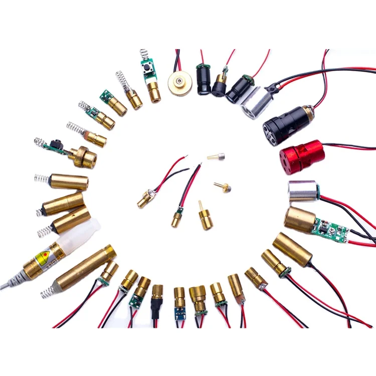 Production of high quality 405-1000nm laser diode various colors red, green, blue, purple, infrared laser head laser module can