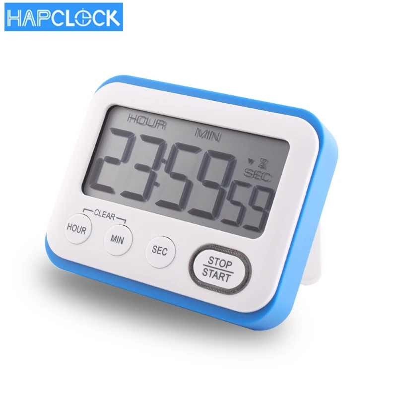 Светодио дный мигающий бесшумный таймер большой цифровой дисплей Обратный отсчет кухонный таймер с магнитом