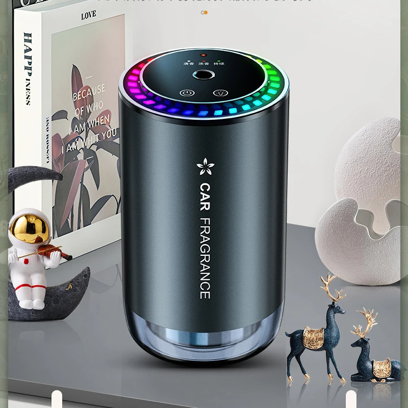 new products 2024 unique mini electric vent scent oil non aroma auto air usb white ultrasonic essential smart mist car diffuser