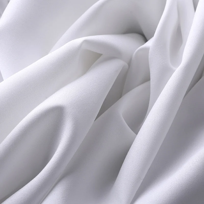 China 100% Spun Polyester Arabic Thobe Fabric Cheap White and Dyed Clothing for Muslim Shirts Robes Dresses Suits for Girls