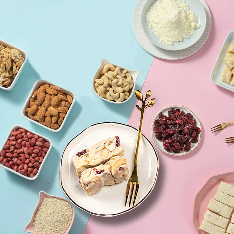 Delicious snacks snacks casual hunger boxed pastries nougat