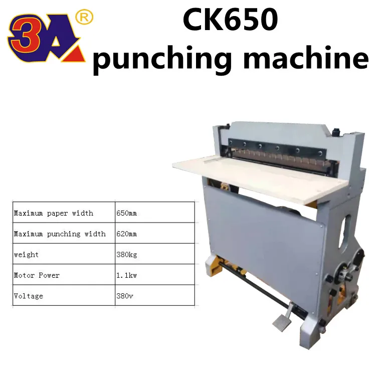 Heavy  punching equipment CK650 aggravated punching machine Desk calendar, wall calendar, loose-leaf notebook punch