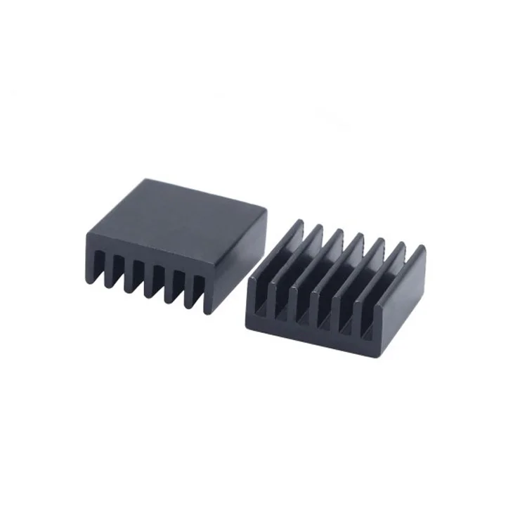 Silver Heatsink Cooling Fin 14 X14 X6 mm Aluminum Self Adhesive Heat Sink for IC Chips Cooling
