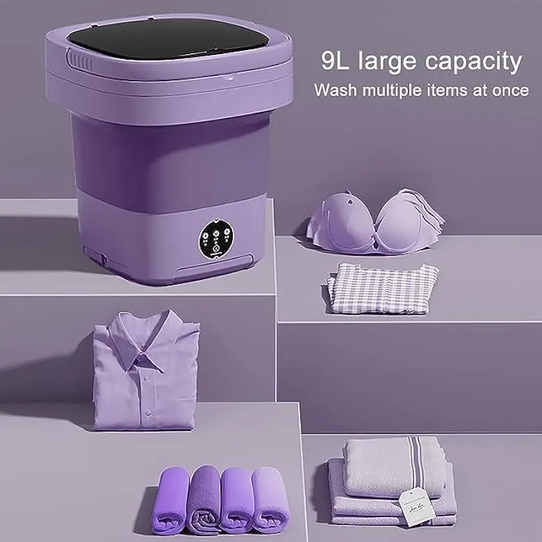 Household underwear cleaning folding small automatic washing machine