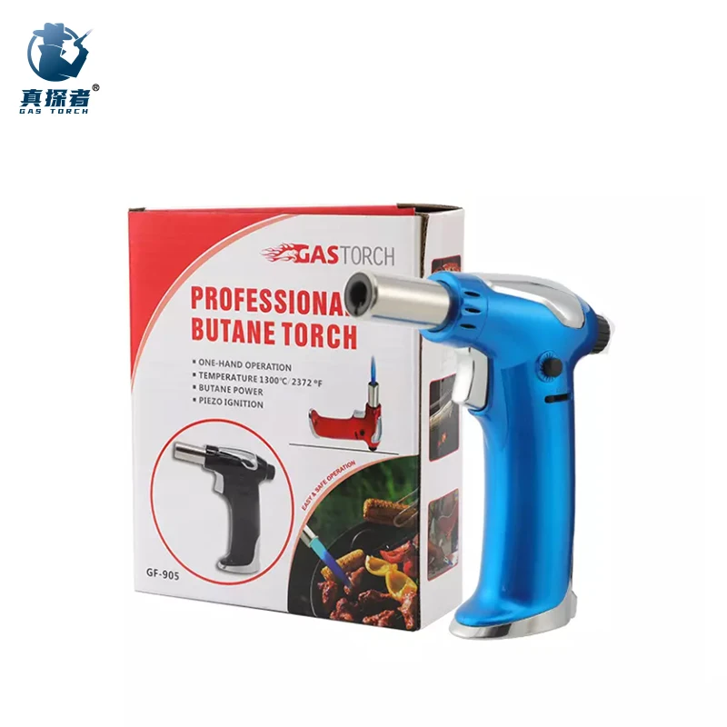 GF-905 wholesale hot sell cigar kitchen butane jet flame torch lighters gas for cooking
