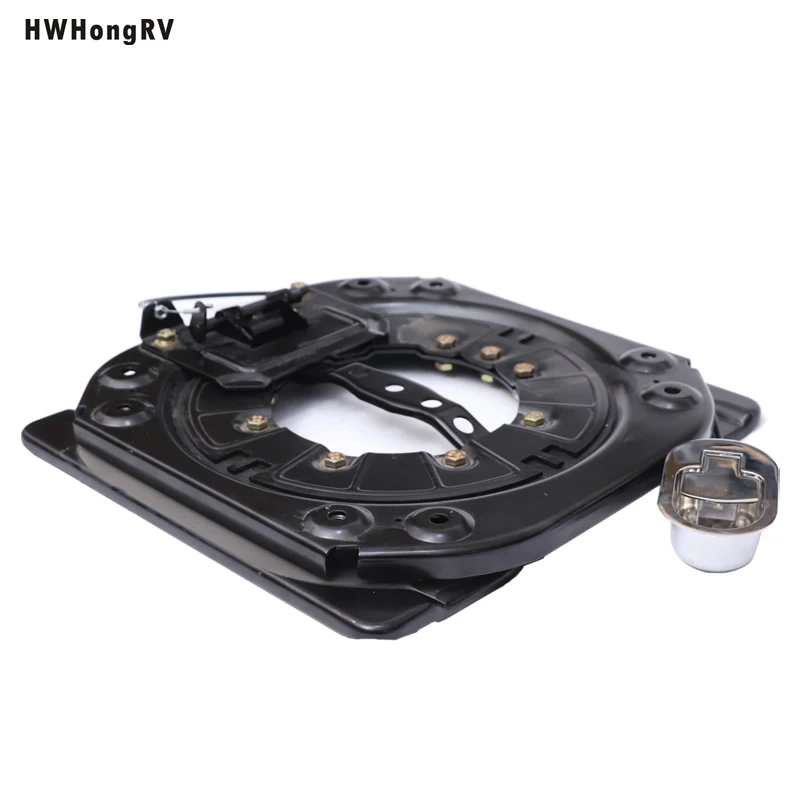 Wholesale Auto Car Seat Rotating Motorhome RV Interior Accessories 360 Degree Universal Rotary 4-Gears Handle Seat Swivel Base