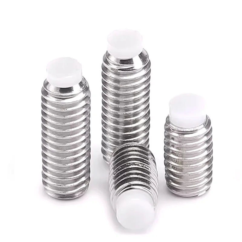 M3 M4 M5 Stainless Steel Allen Head Hex Hexagon Socket Plastic Nylon Dog Convex End Point Tip Grub Bolt Set Screw