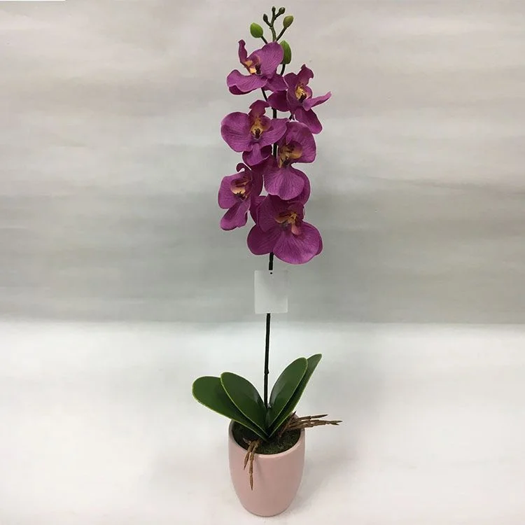 Cheap prices artificial orchid flowers bonsai wedding decorative phalaenopsis butterfly