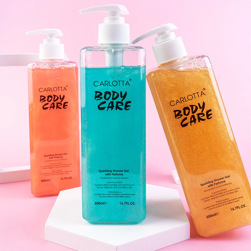 Zuofun customized private label fragrance sparkling shower gel wholesale