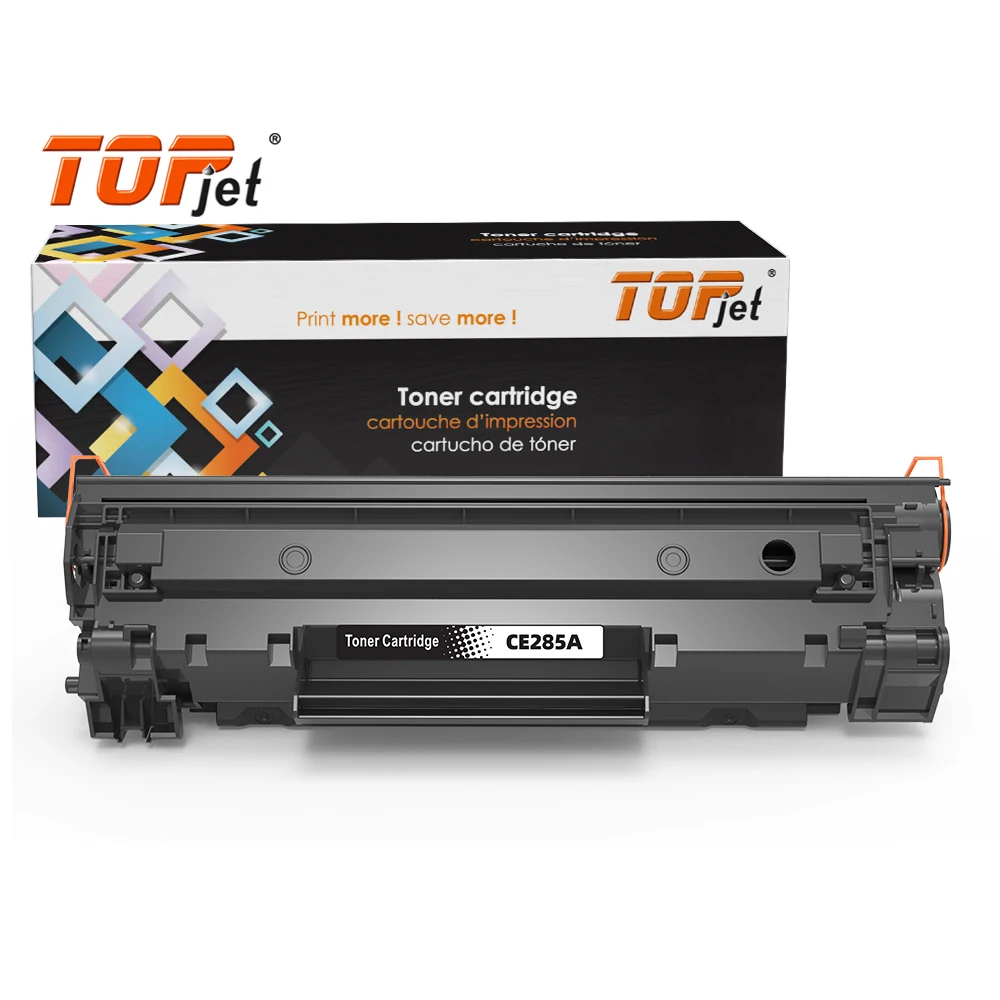 Topjet Toner Cartridge Factory 26A 83A 35A 55A 78A 80A 76A 30A 85A 59A 106A 12A 05A 36A 79A 17A Compatible For HP Printer