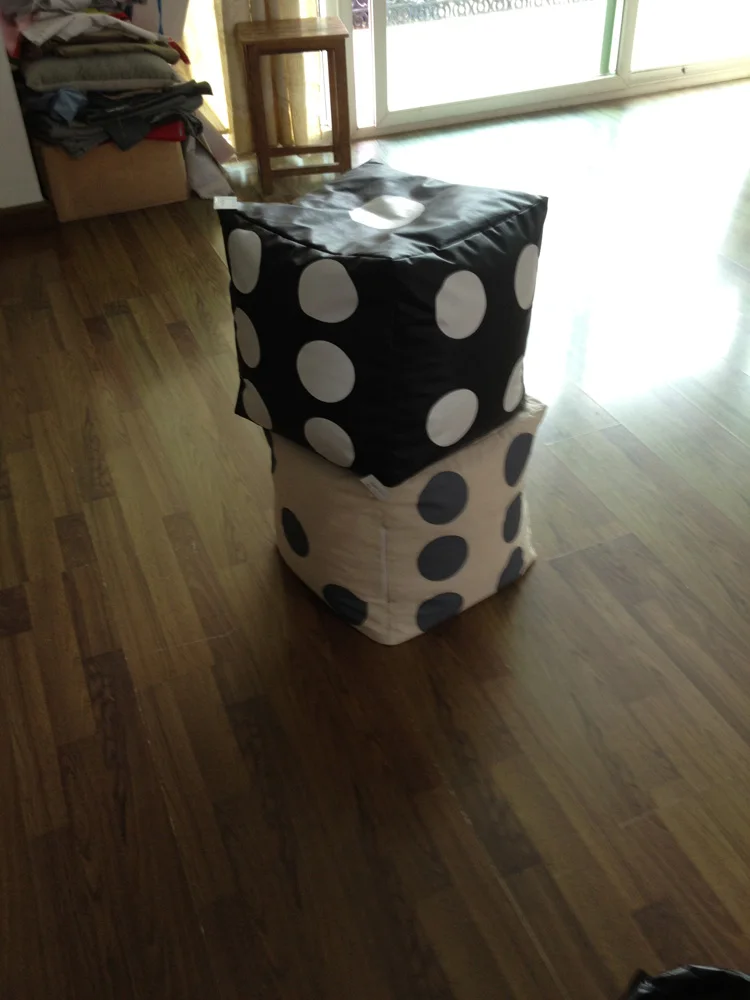 JHJY AL8989465 price negotiation Custom luxury dice bean bags outdoor cushion