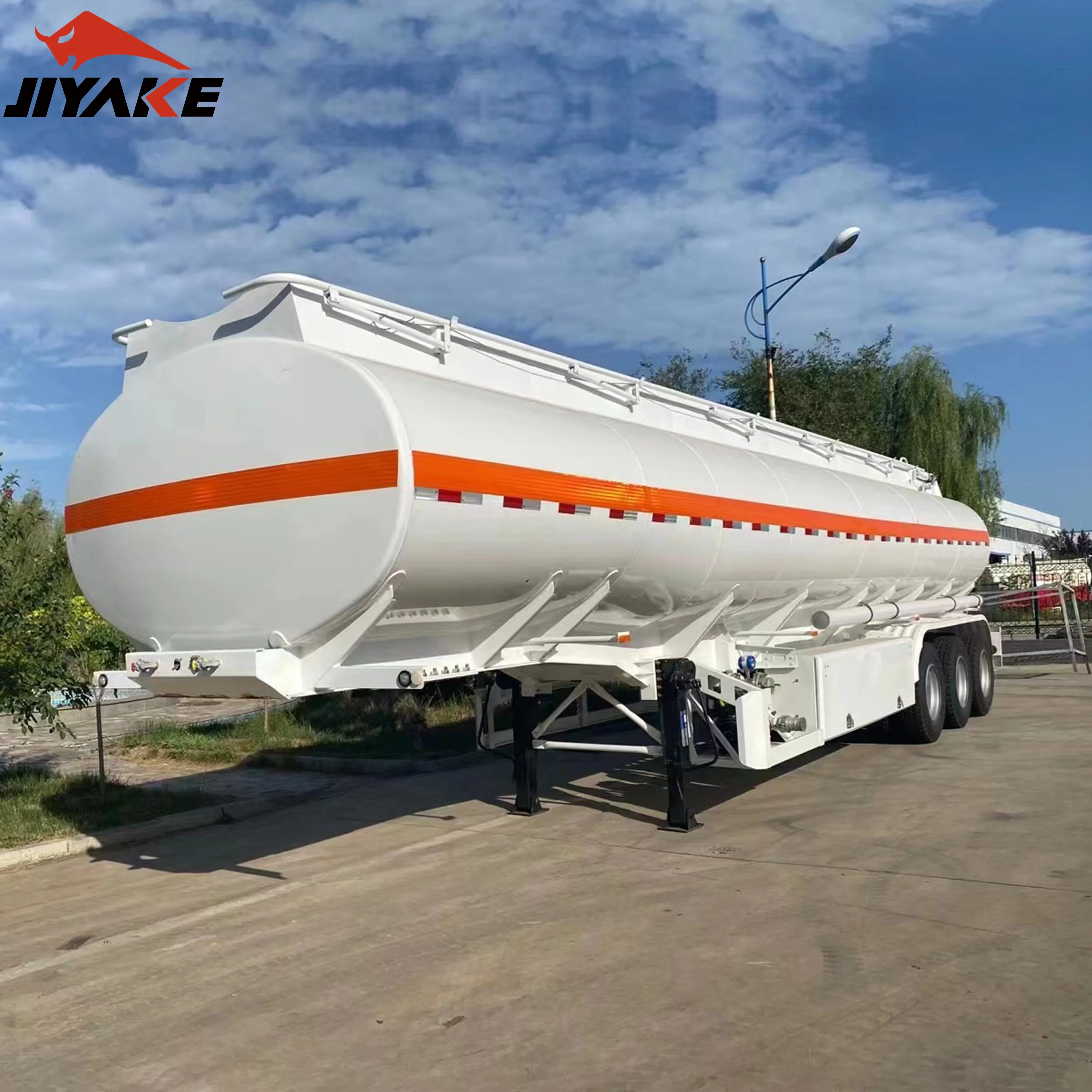 3 отсека 45000 л топливный бак из нержавеющей стали полуавтоцистерна трейлер для