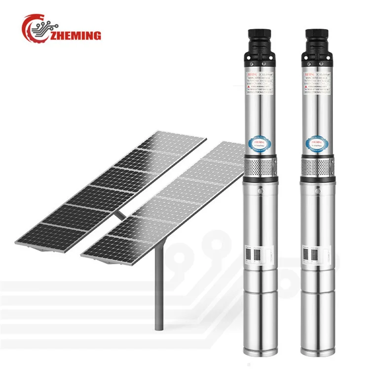 Zheming Car Washing 48 Volt Dc Motor Solar Submersible Pump For Water Agriculture In Large Flow