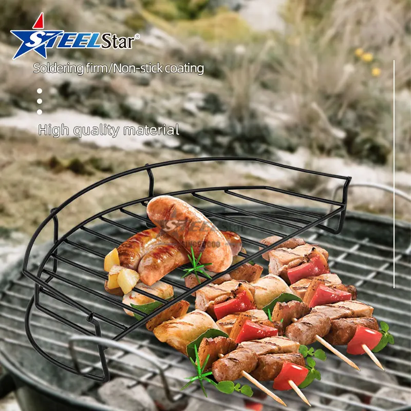 Heavy Duty Stainless Steel 304 Solid Rod Wire Mesh Fire Cook BBQ Rack BBQ Grill