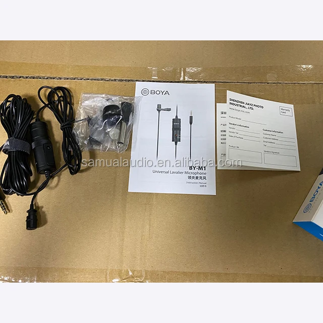 For  Canon DSLR Cameras Camcorders Audio Recorder Lavalier Microphone BY- M1