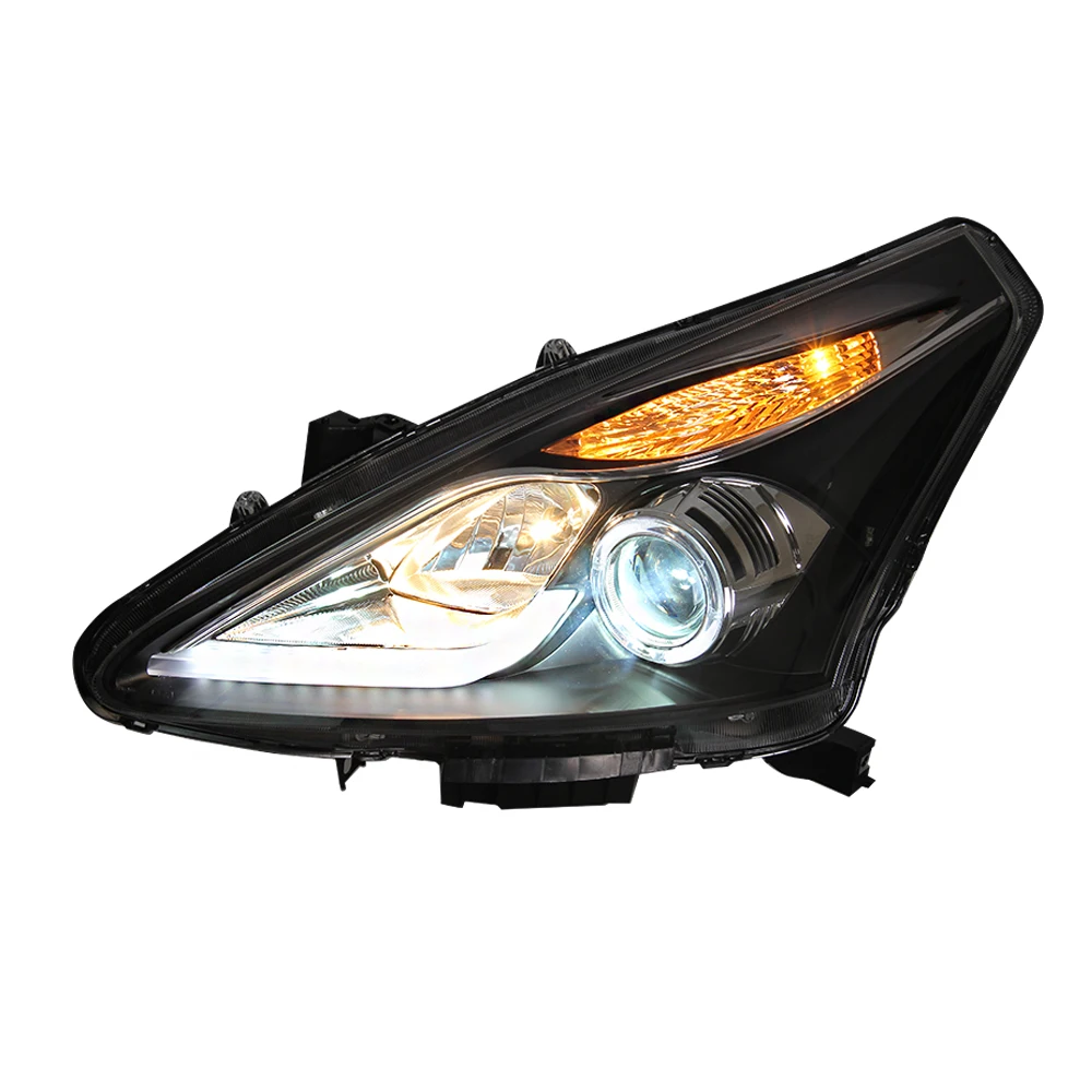 Eagle Eyes high quality headlight  head lamp projector len for Nissan Tiida  versa 2012 2013 2014 2015 led headlights