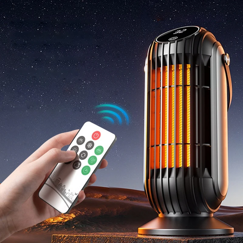 Customizable logo home desktop heater fan rapid heating double protection safer double engine drive warm air fan